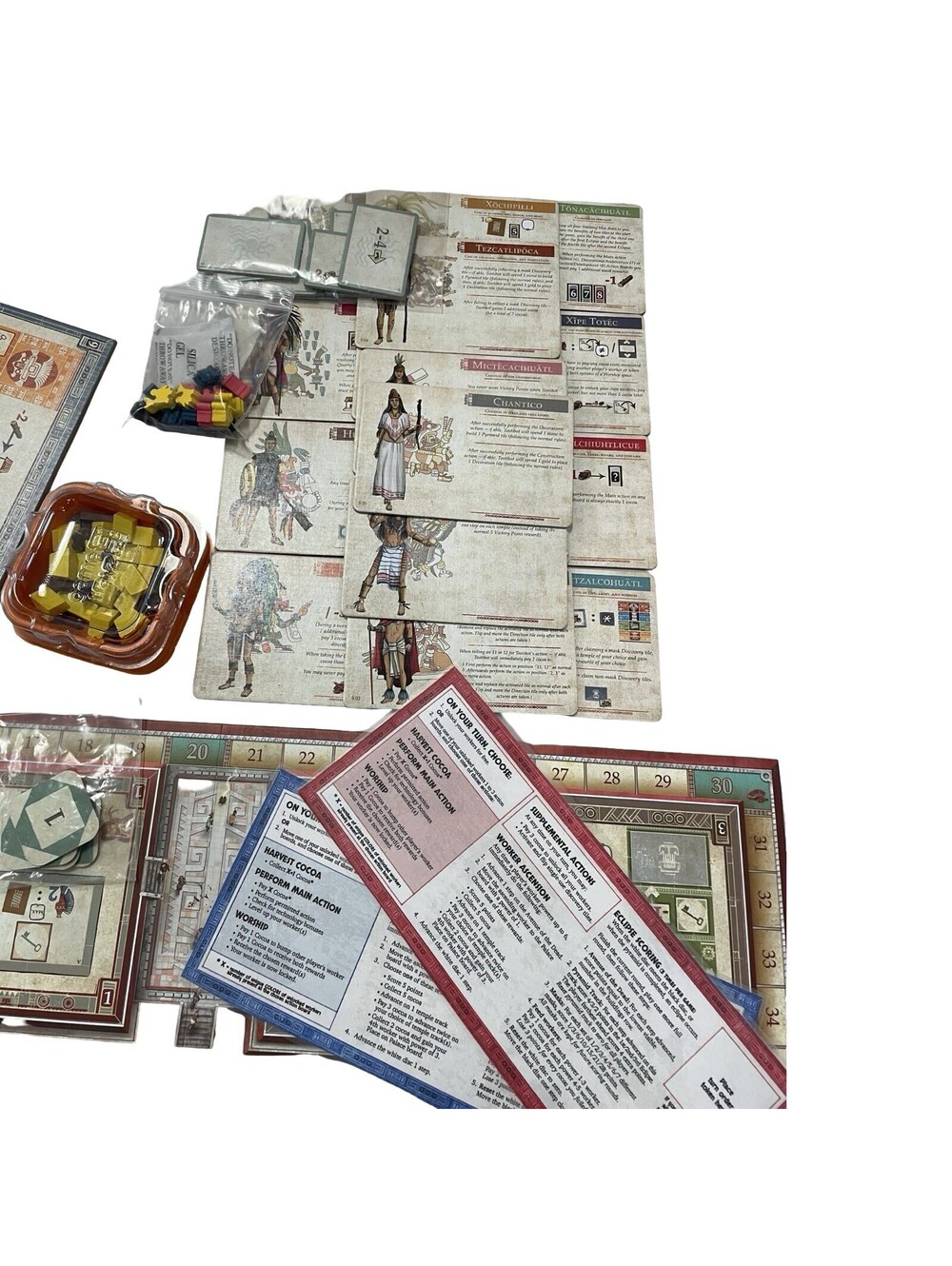 Teotihuacan City of Gods Board andDice Game w Late Preclassic Expansion & Insert - Picture 4 of 11